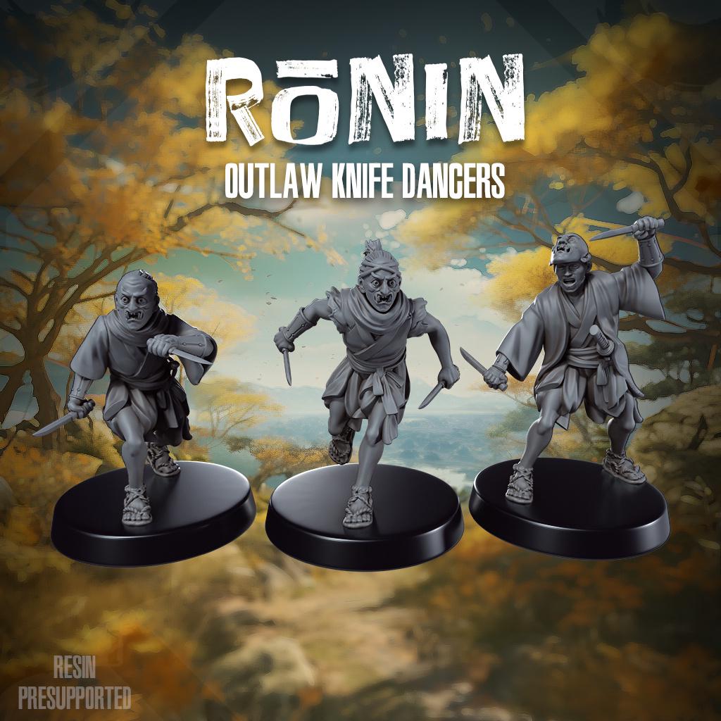 Ronin Outlaw Knife Dancers - SkullForge Studios - Tabletop Miniatures