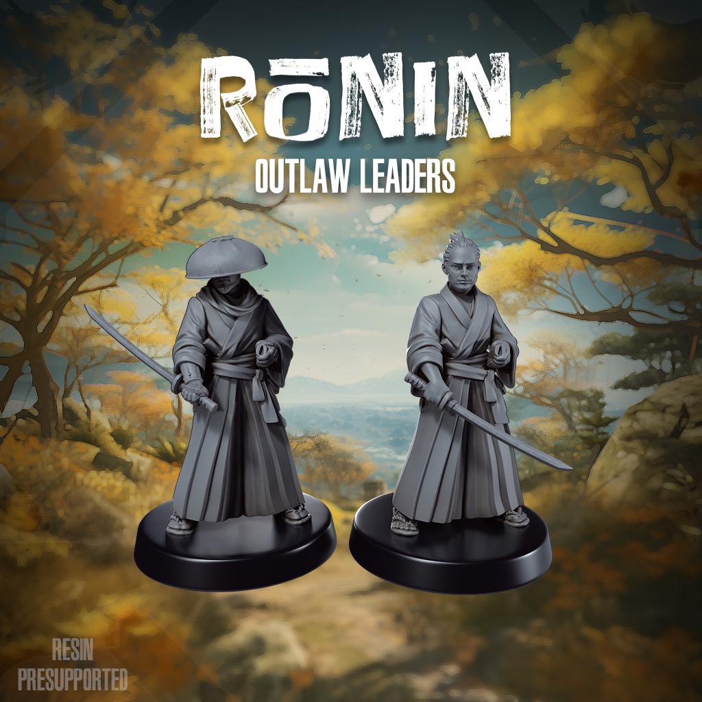 Ronin Outlaw Leaders - SkullForge Studios - Tabletop Miniatures