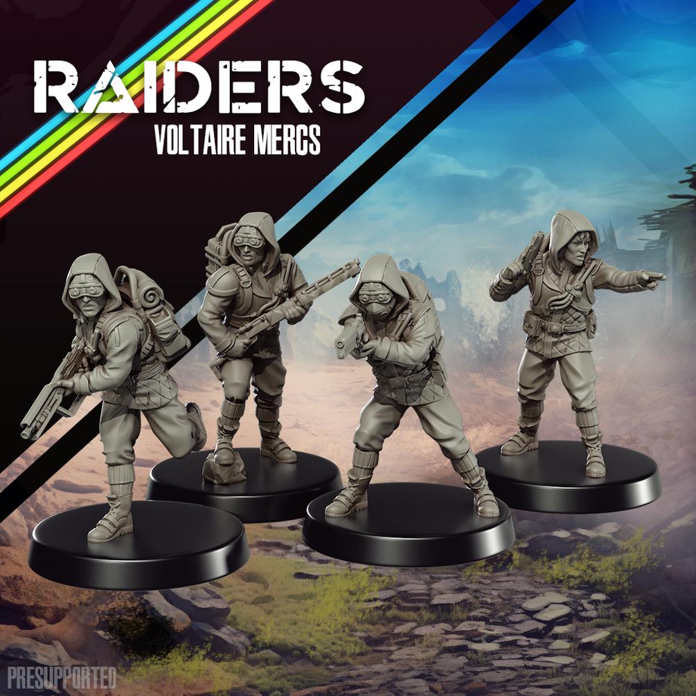 Raiders Voltaire Mercenaries - SkullForge Studios - Tabletop Miniatures