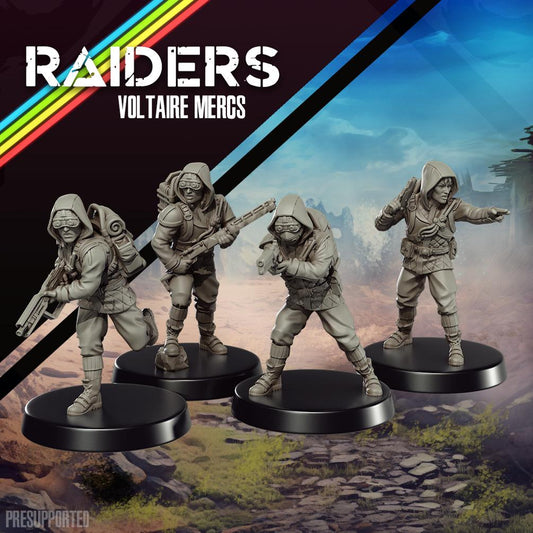 Raiders Voltaire Mercenaries - SkullForge Studios - Tabletop Miniatures