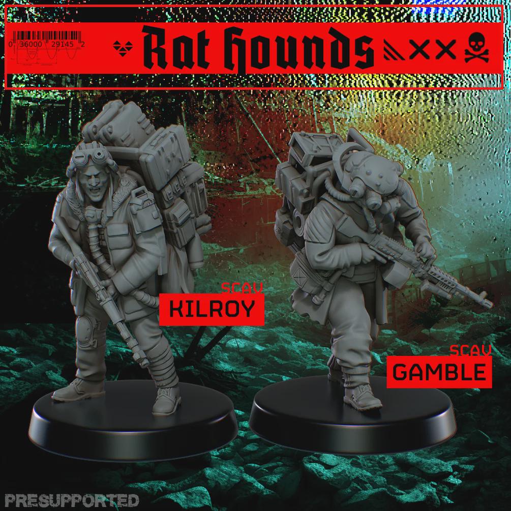 Rat Hounds Kilroy & Gamble - SkullForge Studios - Tabletop Miniatures
