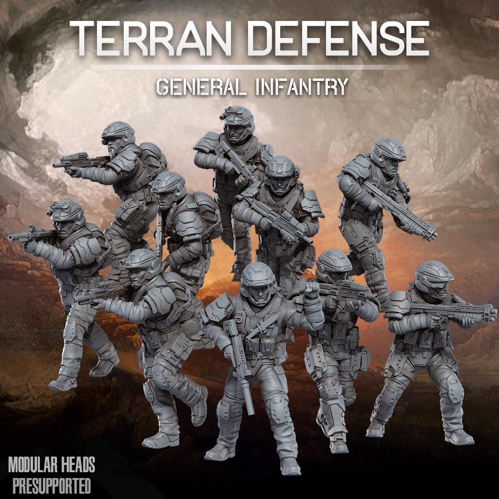 Terrain Defense General Infantry - SkullForge Studios - Tabletop Miniatures