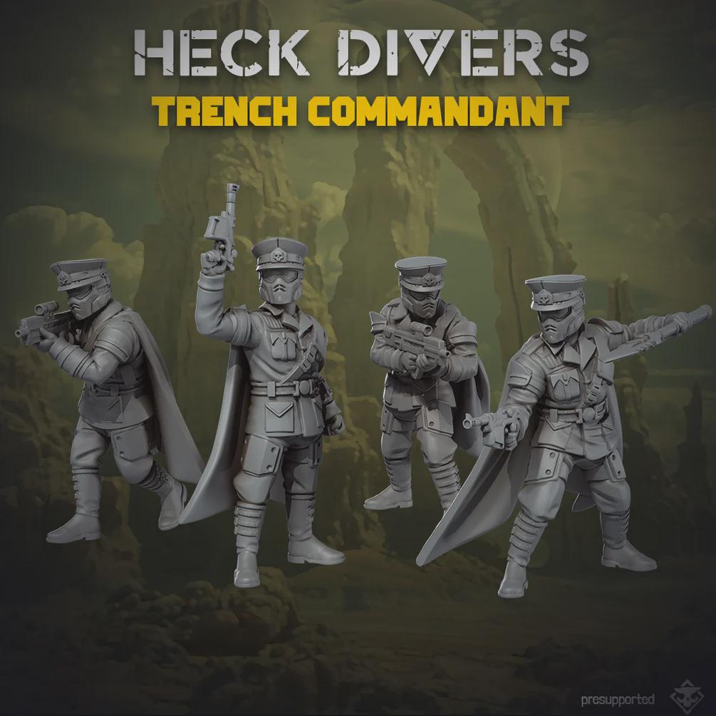 Heck Divers Trench Commandant - SkullForge Studios - Tabletop Miniatures