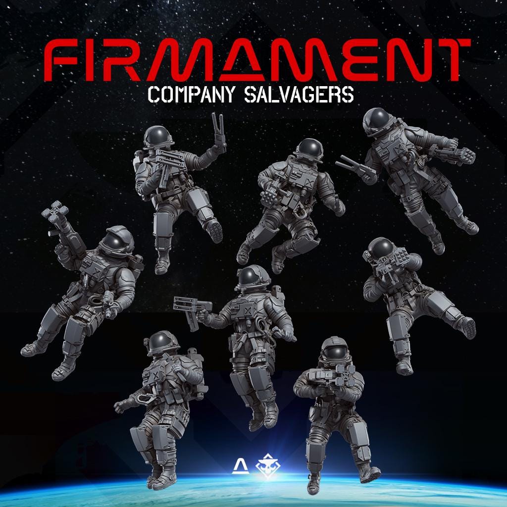 Firmament: Company Salvagers Modular Kit - SkullForge Studios - Sci-Fi Tabletop Miniatures