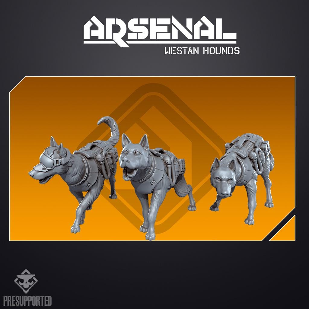 Arsenal Westan Hounds - SkullForge Studios - Sci-Fi Tabletop Miniatures