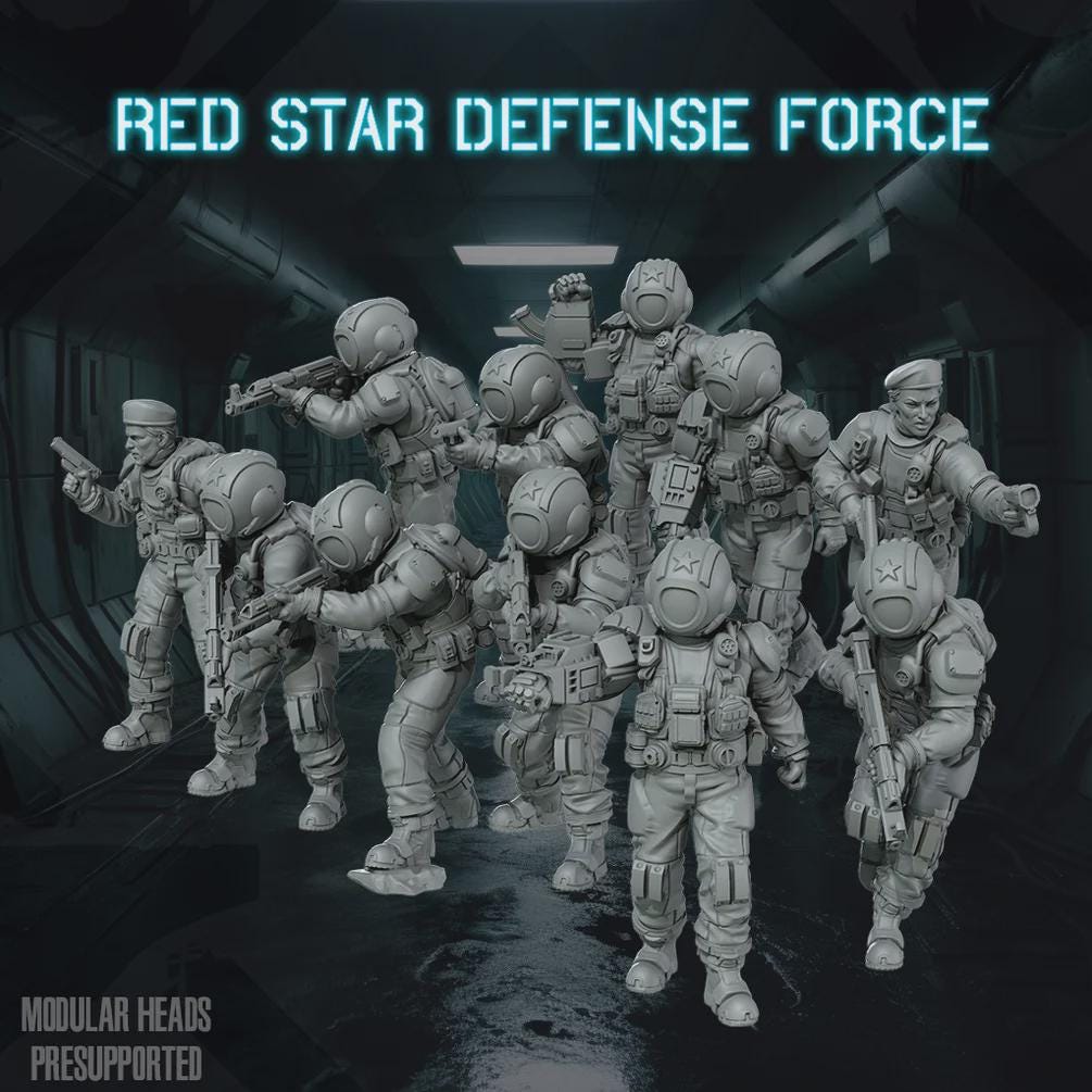 Red Star Defense Force - SkullForge Studios - Tabletop Miniatures