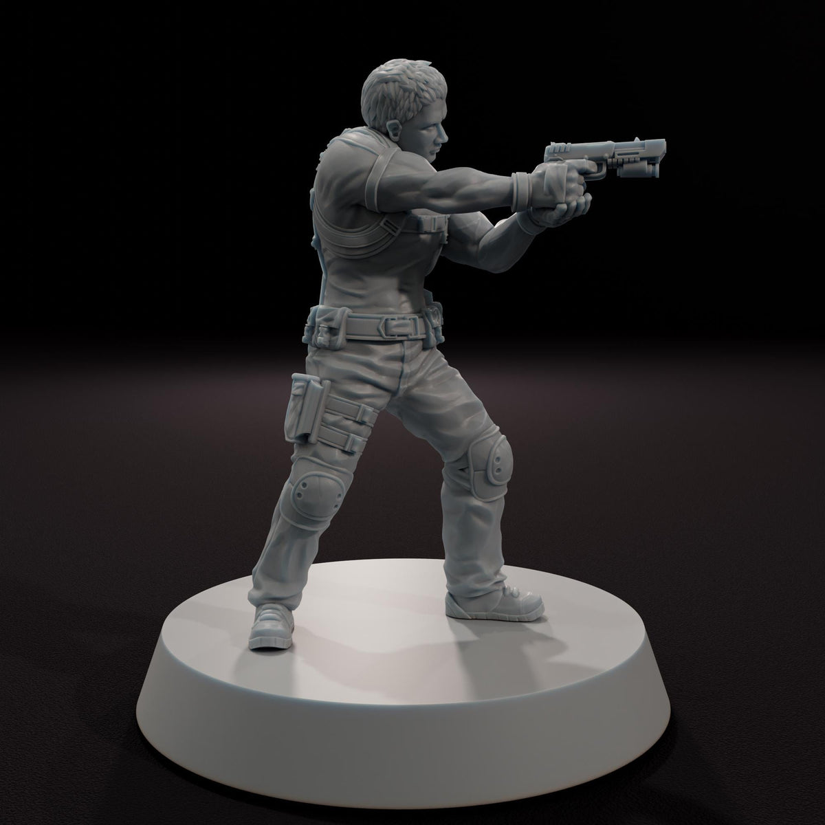 Captain Boulder - 32mm Scale Post-Apocalyptic Horror Miniature
