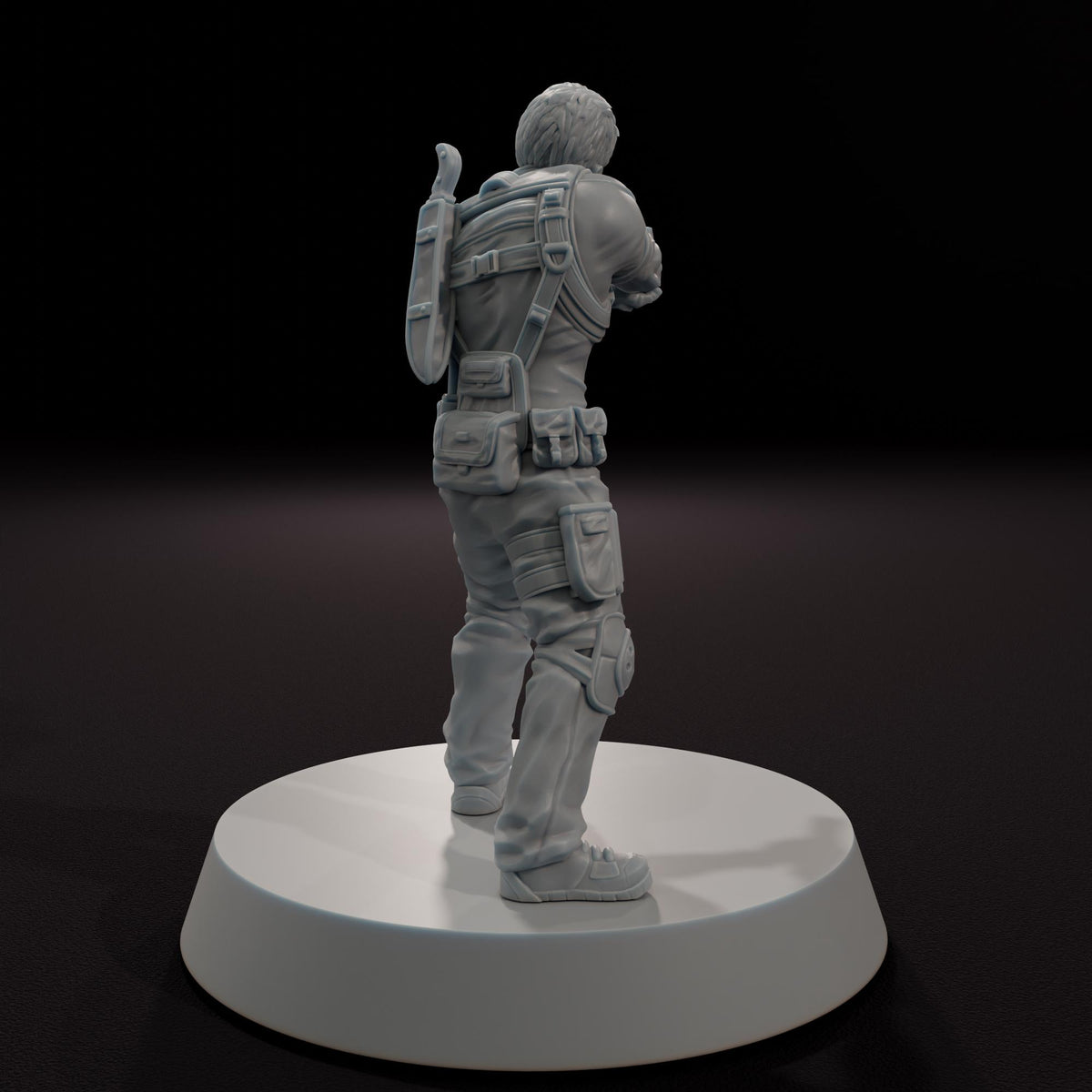 Captain Boulder - 32mm Scale Post-Apocalyptic Horror Miniature