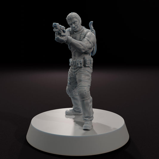Captain Boulder - 32mm Scale Post-Apocalyptic Horror Miniature