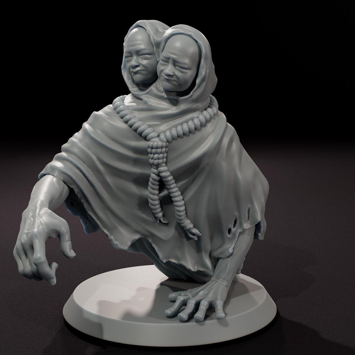 The Whispering Twins - 32mm Scale Post-Apocalyptic Horror Miniature