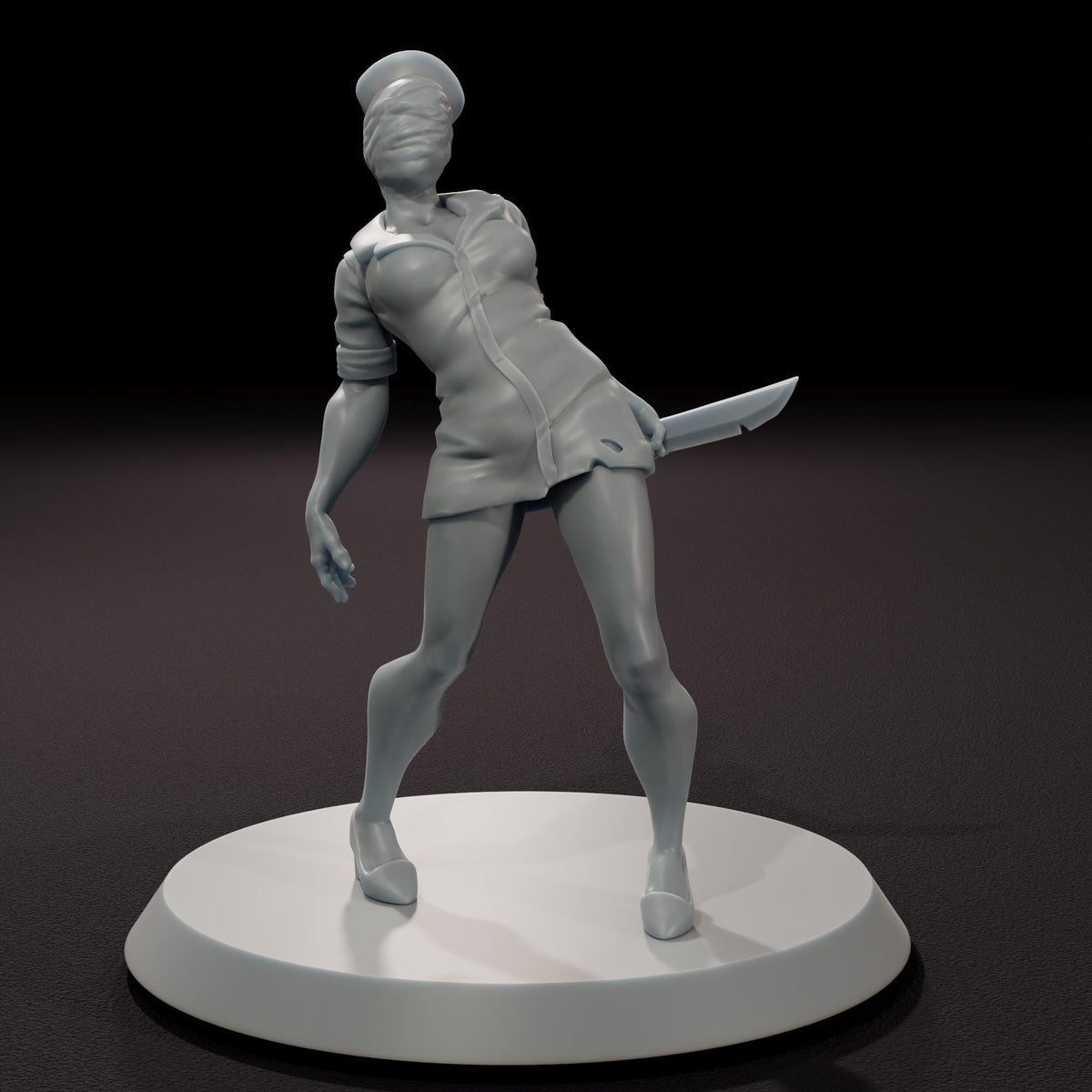 Faceless Nurses - 32mm Scale Post-Apocalyptic Horror Miniature