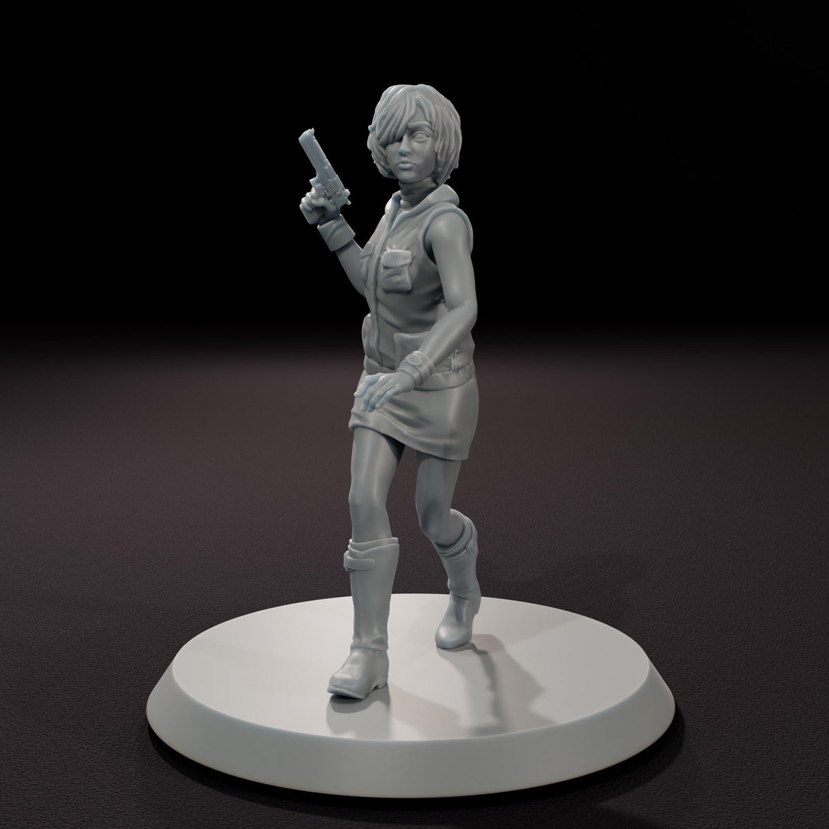 The Vengeful Daughter - 32mm Scale Post-Apocalyptic Horror Miniature