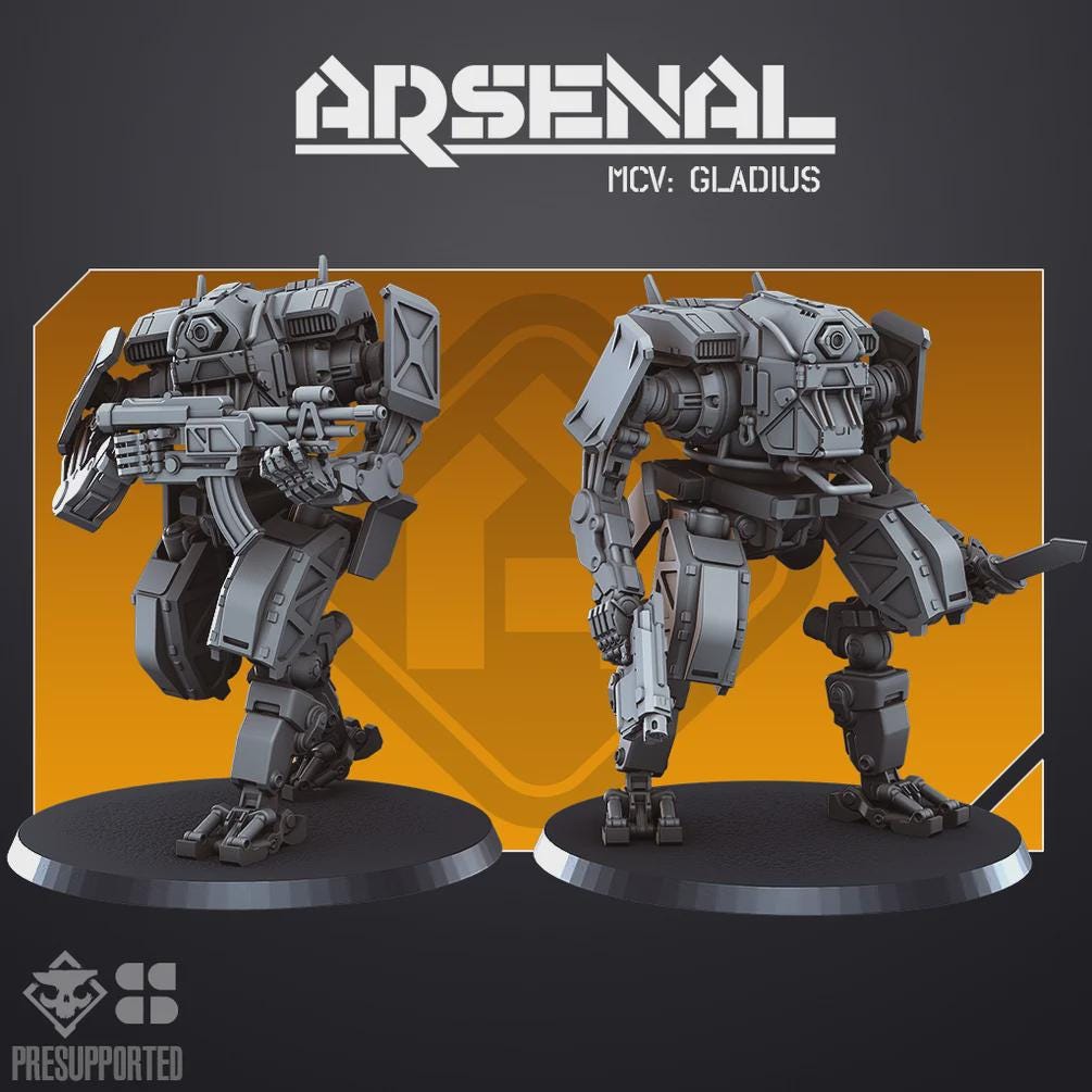 Arsenal MCV Gladius - SkullForge Studios - Sci-Fi Resin Miniatures