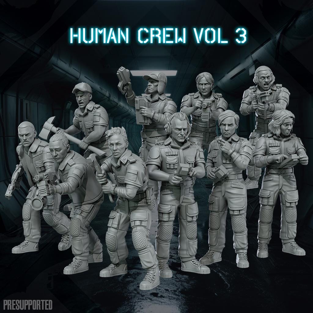 Human Crew Vol 3 - SkullForge Studios - Tabletop Miniatures