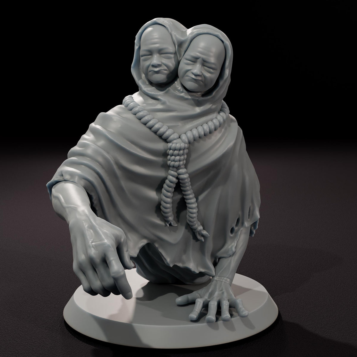 The Whispering Twins - 32mm Scale Post-Apocalyptic Horror Miniature