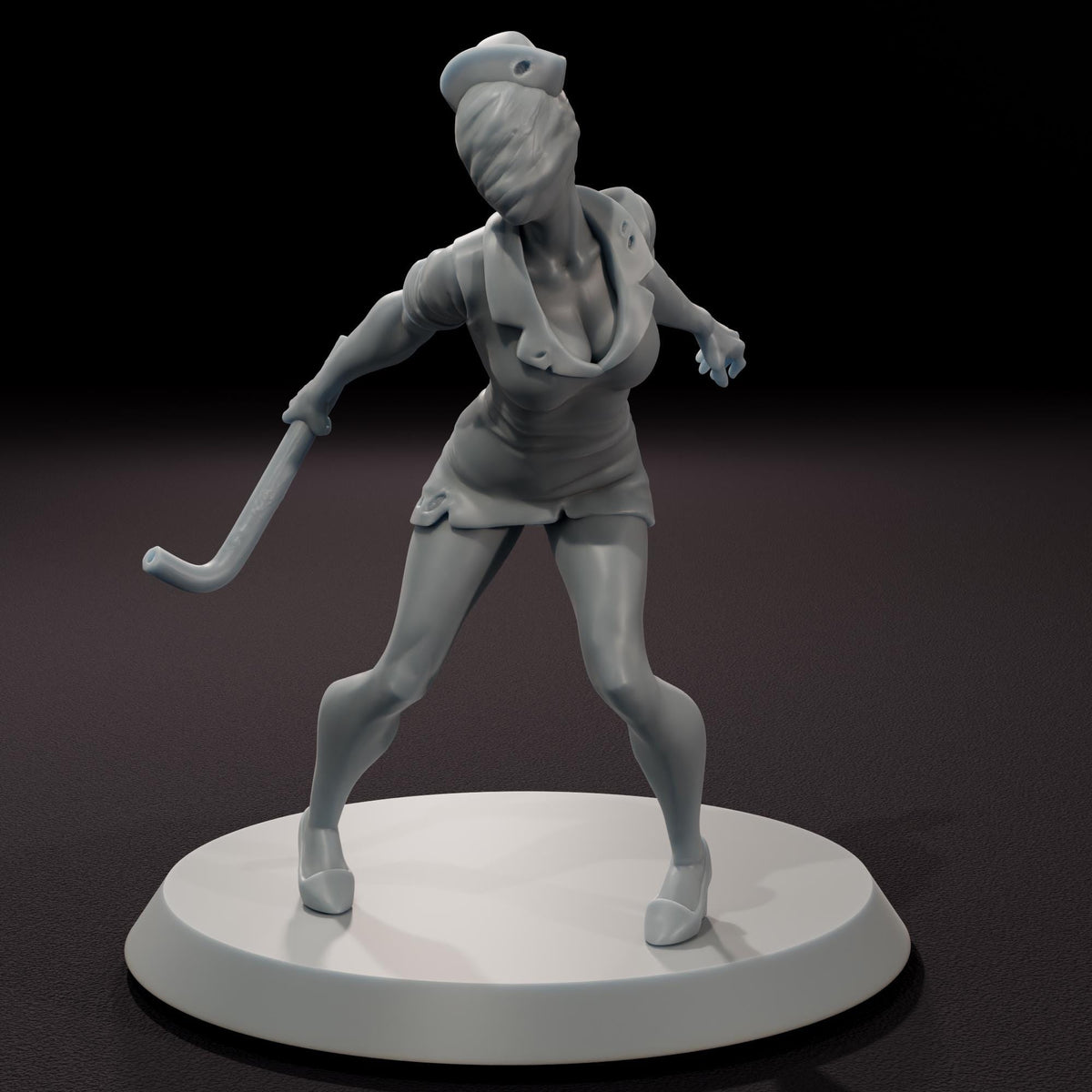 Faceless Nurses - 32mm Scale Post-Apocalyptic Horror Miniature