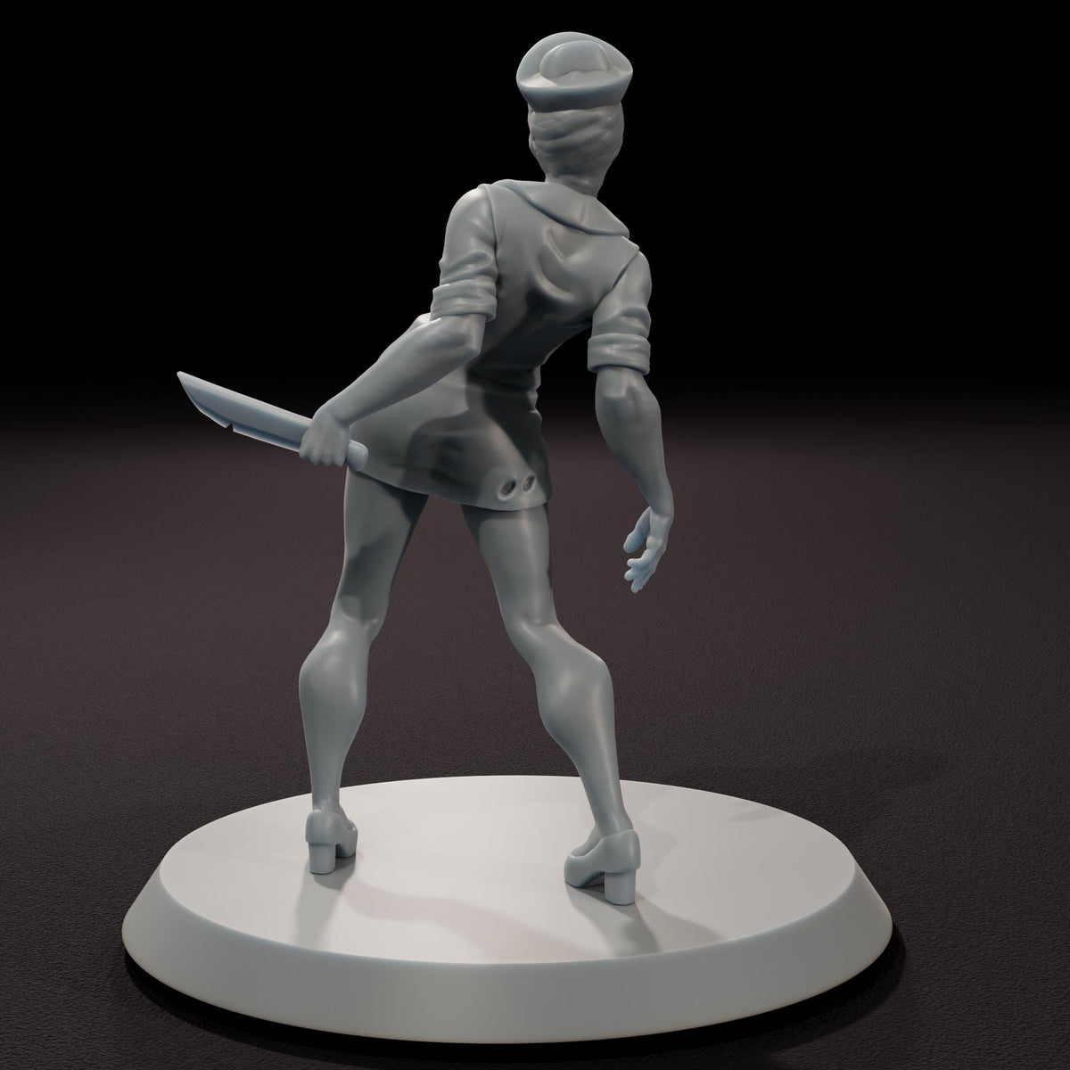 Faceless Nurses - 32mm Scale Post-Apocalyptic Horror Miniature