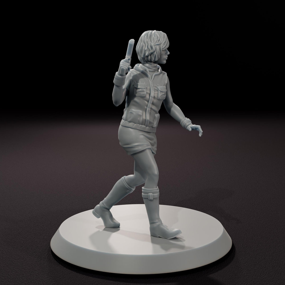 The Vengeful Daughter - 32mm Scale Post-Apocalyptic Horror Miniature