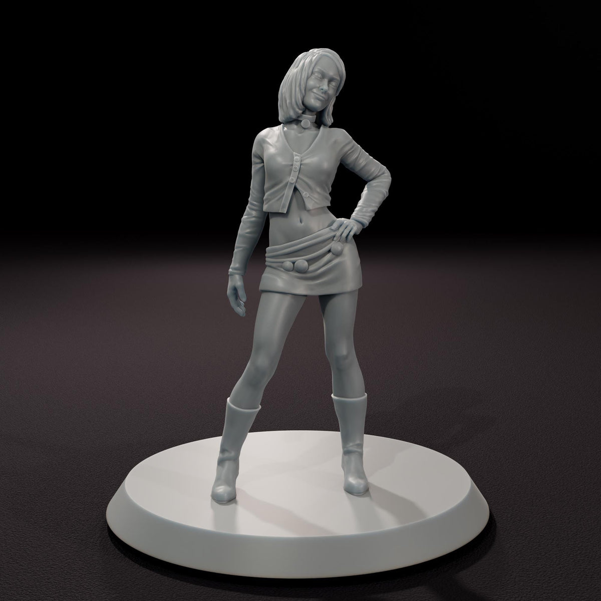 The Scarlet Doppelganger - 32mm Scale Post-Apocalyptic Horror Miniature