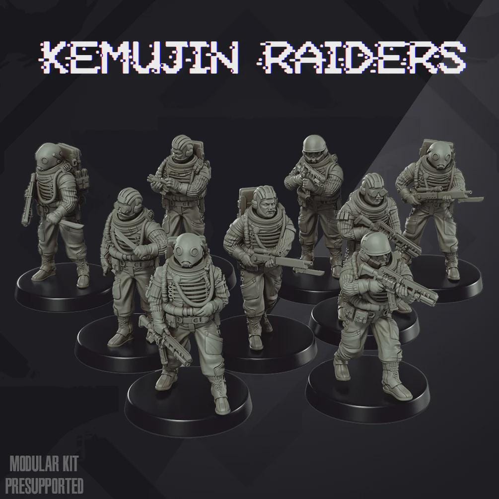 Kemujin Raiders - SkullForge Studios - Tabletop Miniatures