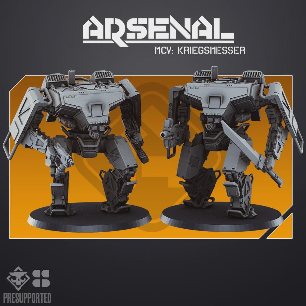Arsenal MCV Kreig - SkullForge Studios - Sci-Fi Resin Miniatures